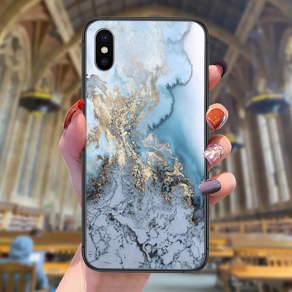 Destockage золотистый мраморный черный Задний 3D чехол Роскошный для Xiaomi Mi 10 11 9 10T Pro Lite