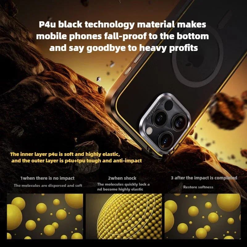 Чехол для телефона Aohi P4U MagSafe с магнитной зарядкой прозрачный чехол-скраб мягкий