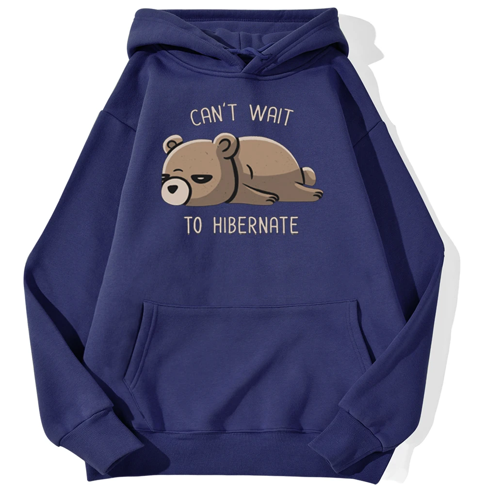 

Sloth Can't Wait To Hibernate Hoodie Hip Hop Autumn Pullover Men Sweatshirts Fleece Warm Hoodies Fashion Street Tracksuits