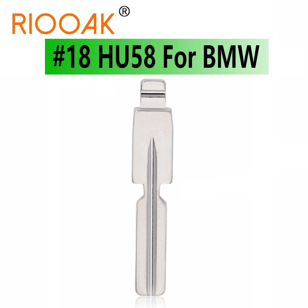 

5pcs Remote Folding Flip Remote Key Blade #18 HU58 For BMW EWS E46 E39 E32 E36 E70 E63 E38 E83 E81Replacement Key Blade