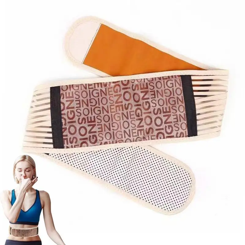 

Магнитный ремень с подогревом, удобный бандаж для нижней части спины для мужчин и женщин, поддержка поясницы, термомагнитный поддерживающи...