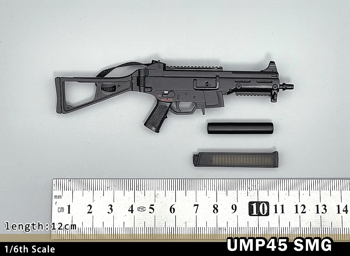 Фото НОВЫЙ масштаб 1/6 UMP45 SMG модель пистолета-пулемета 77027 для 12 дюймов фигурка военного солдата армейская коллекция игрушек №2
