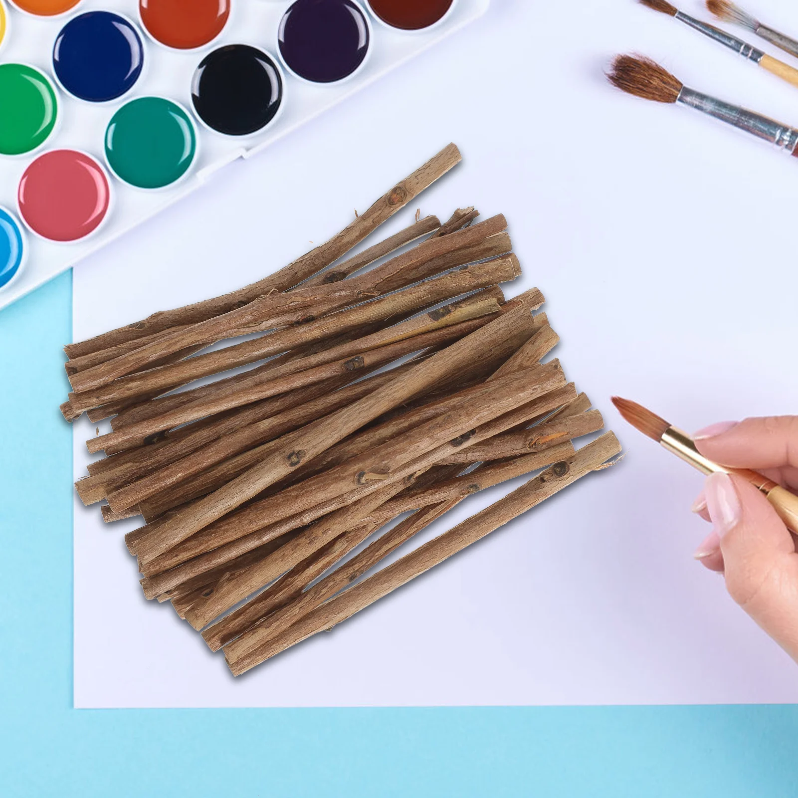 100 шт. окрашиваемые декоративные деревянные палочки для украшения своими руками