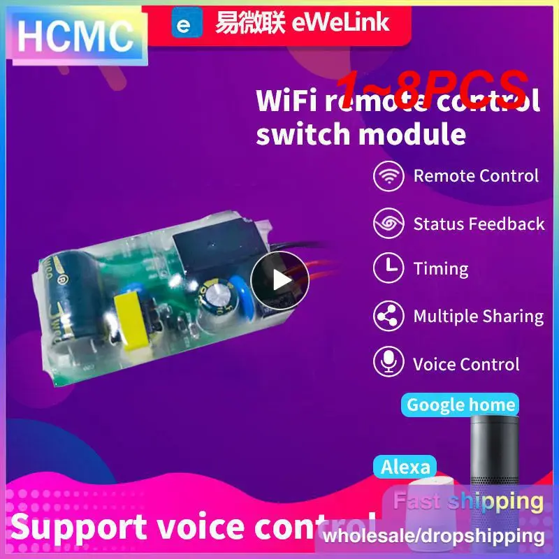 

Модуль переключателя с Wi-Fi, 180-240 В, 1-8 шт.