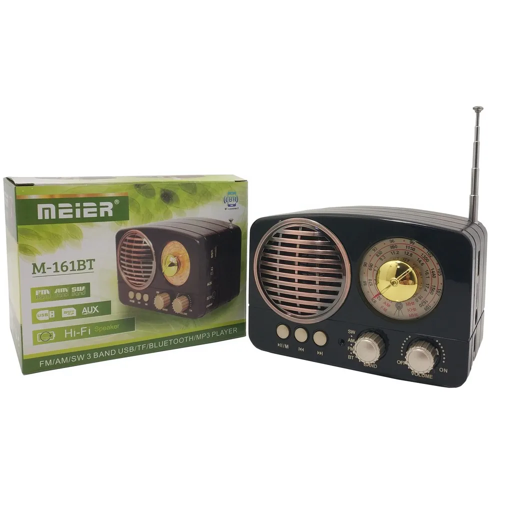 MEIER M-161BT BLUETOOTH AM/FM/SW 3 диапазона USB/TF/Радио связь фотография музыка новости