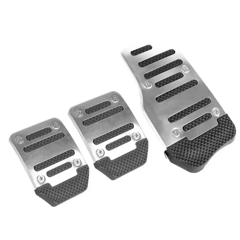 

Non-Slip Racing Manual Car Truck Pedals Pad Cover Set Universal Interior Accessories Aluminum Automatic Gear Brake Accelerator