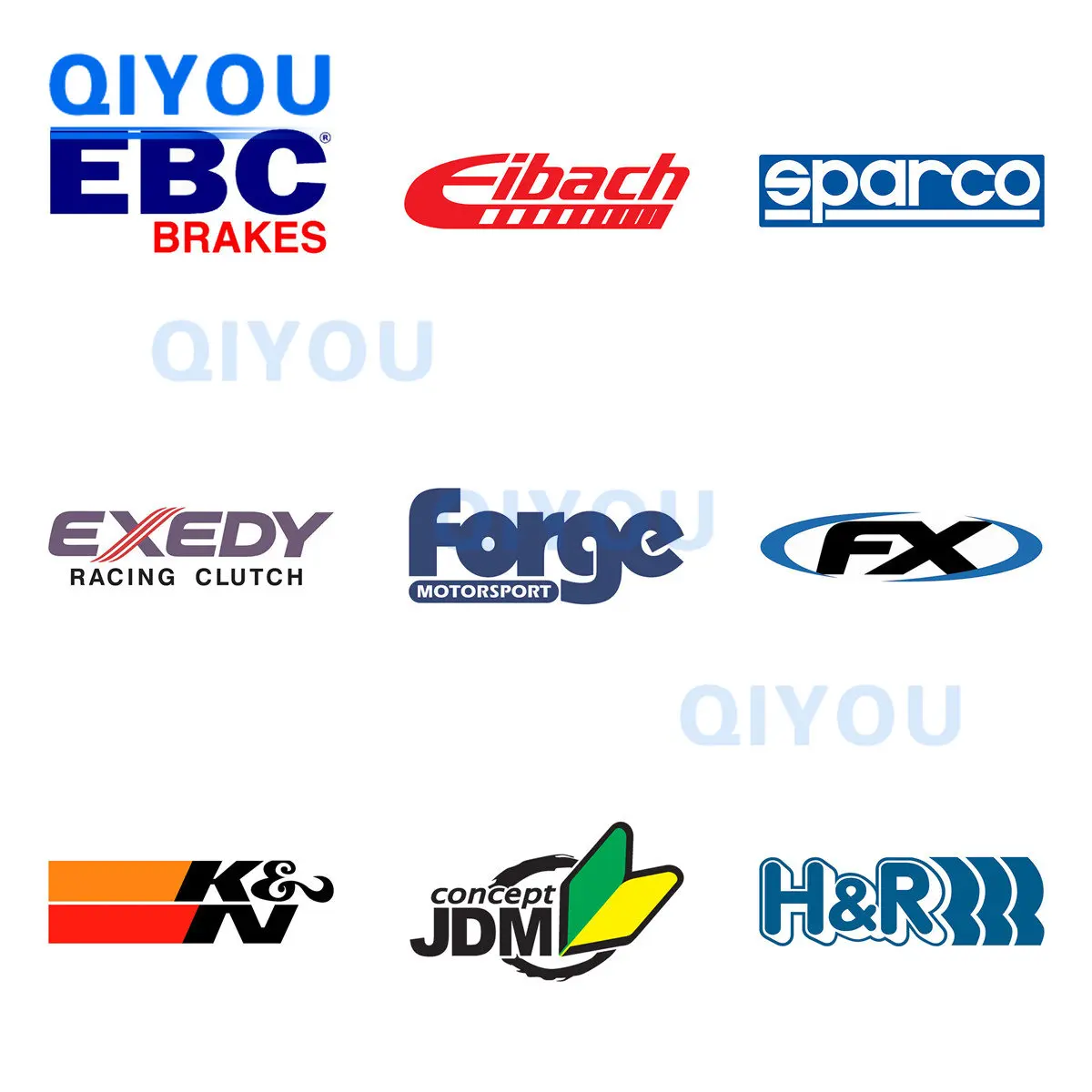 Персонализированное украшение для тела Eibach Sparco Forge Автомобильные наклейки-логотипы для ПВХ наклейки для автомобильного корпуса чехлы на лобовое стекло