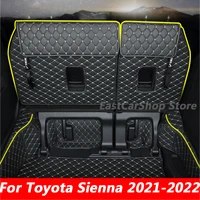 for toyota sienna 2021 2022 car all inclusive rear trunk mat cargo boot liner tray luggage protective pad cover