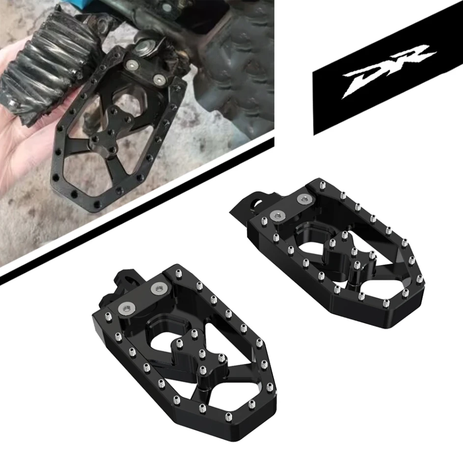 

Мотоциклетные педали для Suzuki RM 85 DRZ250 DRZ125L DR200 DR250 DR350 DR650 SE 1990-2023 2010 2022 увеличенная подставка для ног широкие подножки педали