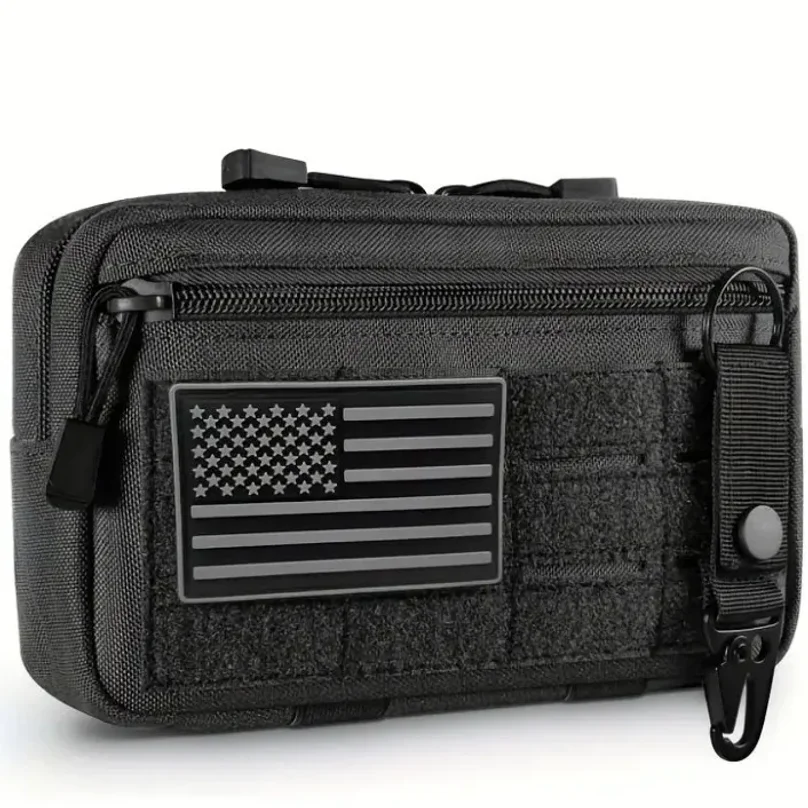 Фото Тактическая поясная сумка EDC Molle, компактные универсальные подсумки, поясная сумка-органайзер, медицинские сумки, чехол для телефона, аксессуары для охоты и активного отдыха №5