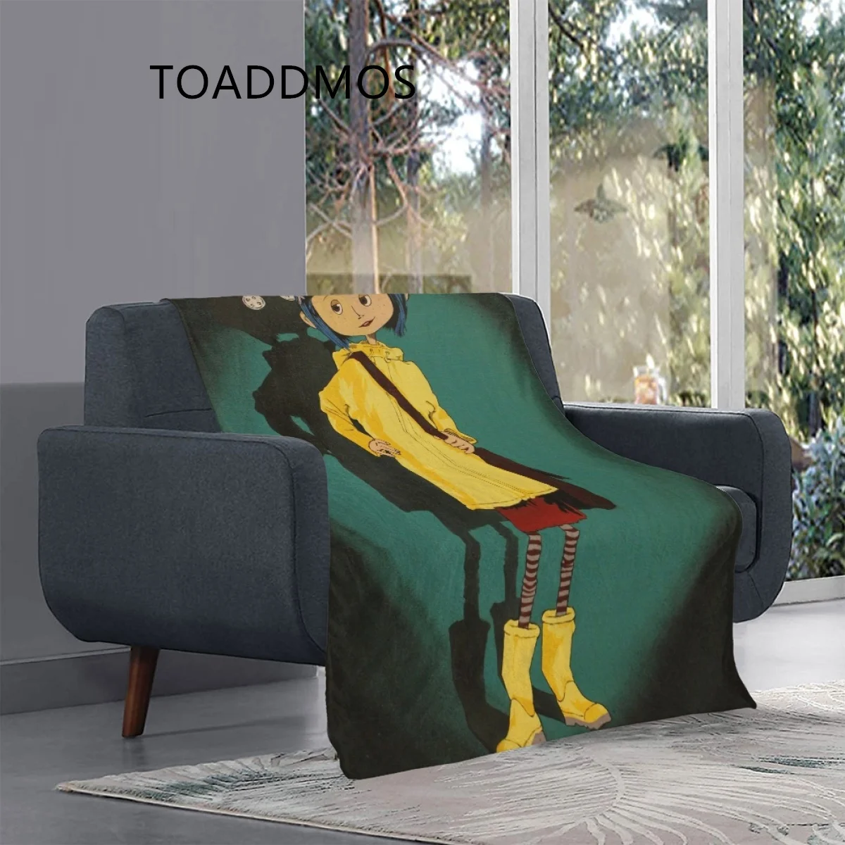

Летнее фланелевое одеяло TOADDMOS Coraline, для взрослых и детей, подарок, теплое мягкое одеяло для гостиной, дивана, удобное тонкое одеяло, Новинка