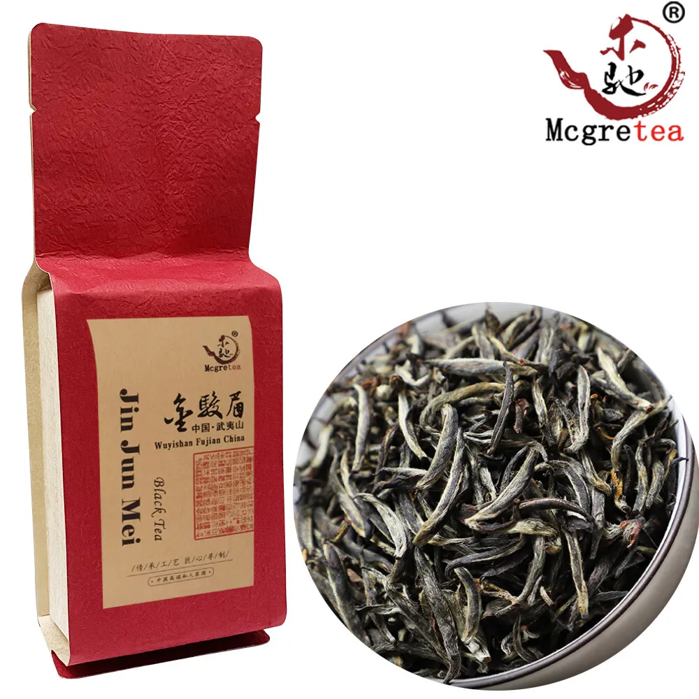 

Высокое качество, упаковка Ким Чунь Мэй Цзинь Цзюнь Мэй, Jinjunmei Cha, очень хорошая упаковка 9A 150 г