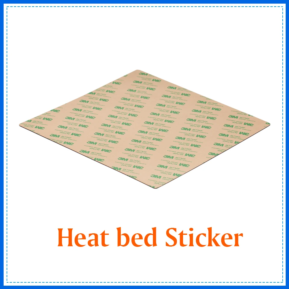

3D Printer Heat bed Sticker Magnetic Base 165/203/220/235/310/410mm With 3M Adhesive Bed Tape print build plate tape I3