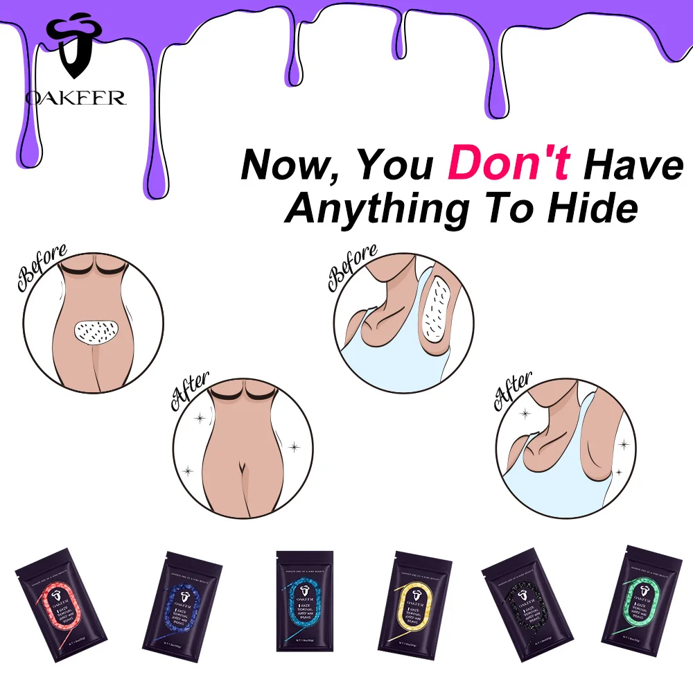 Воск для удаления волос в машине и на депиляционные полоски, 50 г, твердый воск для воскового нагревателя, красота лица для женщин Cera on.