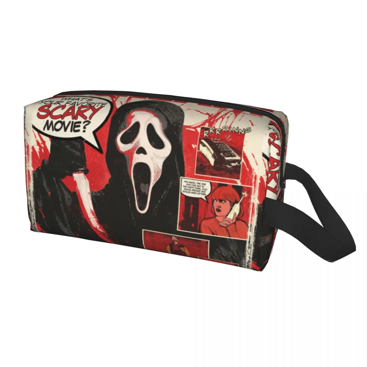 

Halloween Ghost Toiletry Bag Women Makeup Cosmetic Organizer Ladies Beauty Storage Dopp Kit Box