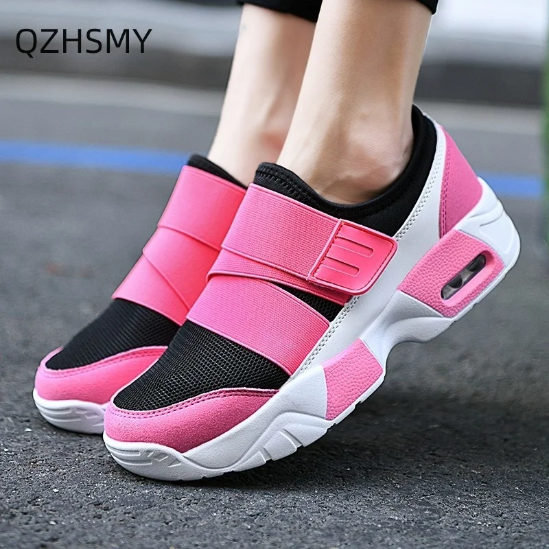 

QZHSMY 2023 Ultra light sneakers women's mesh soft breathable casual sneakers women's flats loafers women's vulcanized shoes