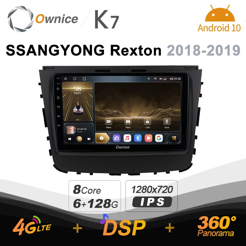 

Автомагнитола K7 Ownice на Android 128, с ОЗУ 6 ГБ, ПЗУ 10,0 ГБ