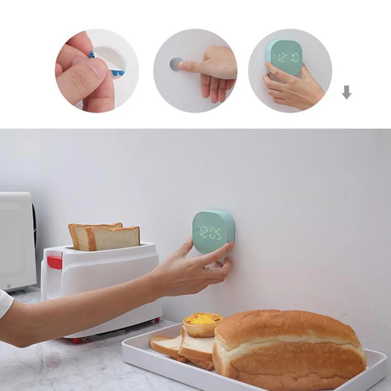 Цифровой таймер-часы Ручной таймер с обратным отсчетом маленький квадратный