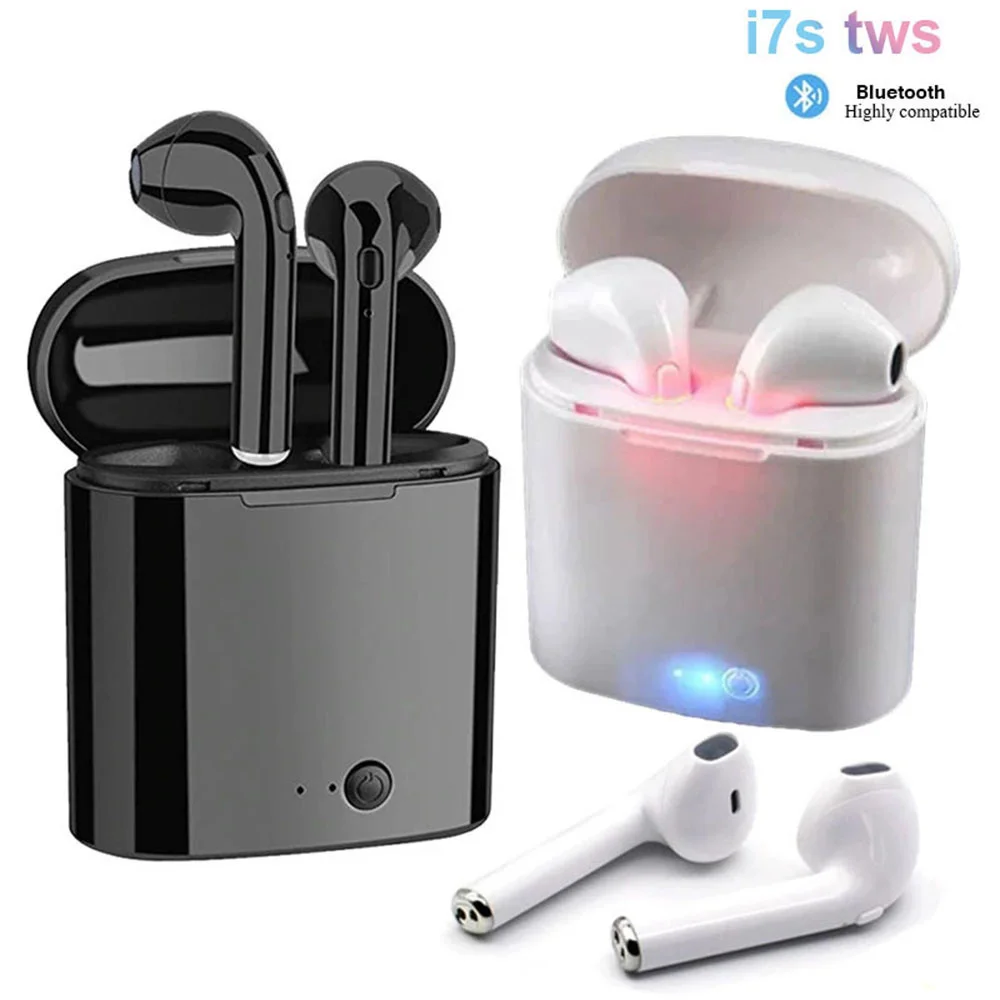 

I7s Tws Wireless Headphones Earbuds Earphone Bluetooth Handsfree Hearing Aid With Charging Case For Xiaomi/Huawei Mobile Phone