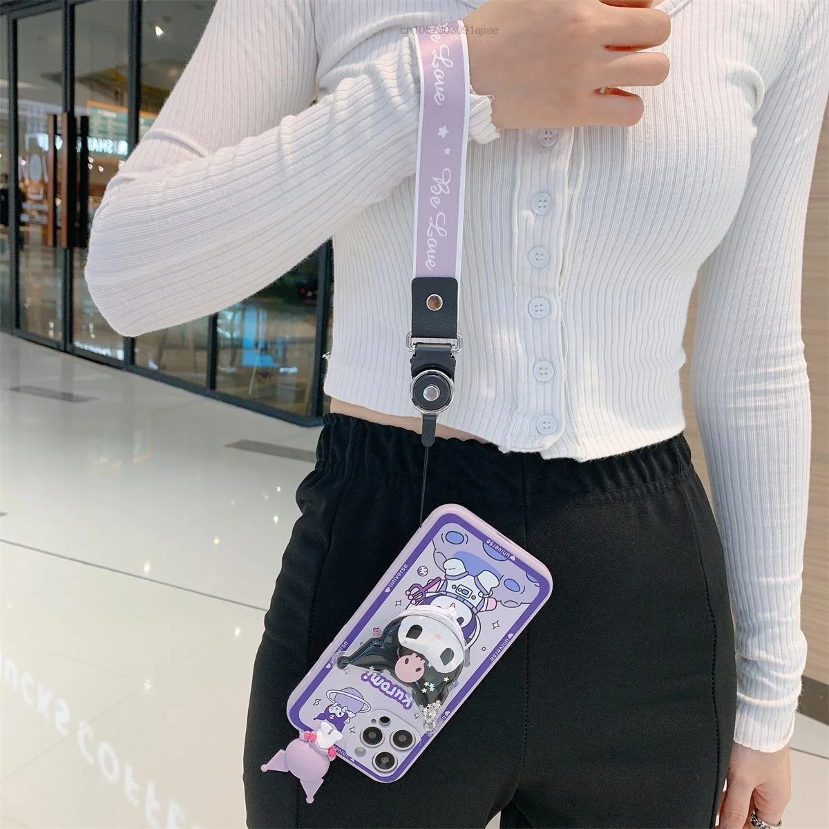 Чехол Sanrio Cinnamoroll Kuromi для IPhone 13 12 11 Pro Max 7 8 Plus XR XS X роскошный зеркальный чехол женщин