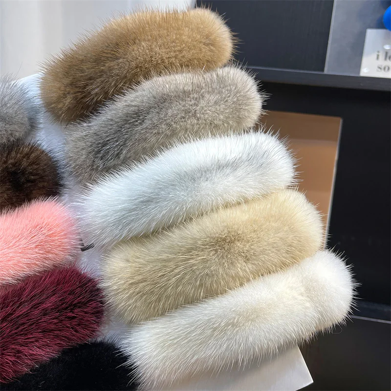 

Women's Mink Hair Clip Vintage Hair Clip Hair Ornament Women's Ponytail Fixed Big Hair Band Fashion Plush Hair Clip