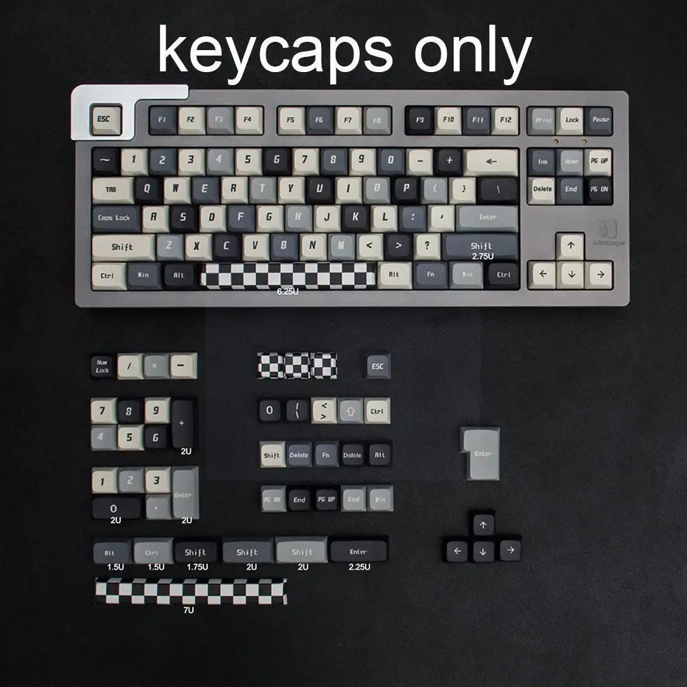 

135 Keys Colorless Keycaps Pbt Dye-sub Xda Profile Mechanical Keyboard Keycap For With 7u Space Bar 64/87/96/104 T3t7