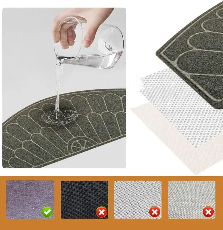 Самоклеящиеся лестничные подставки Нескользящие поглощение воды коврик для