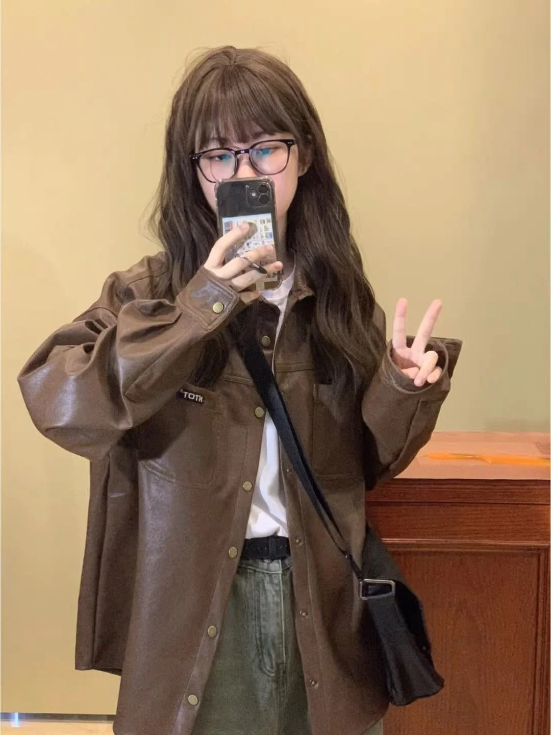 Женская весенне-осенняя свободная тонкая куртка очень большая американская