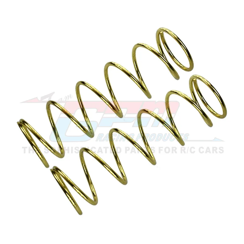

GVM 1/10 MAXX spring steel material front and rear general bold upgrade shock absorber spring/gold/silver 8966/8967 1 pair