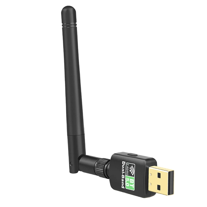 

600M USB WIFI bluetooth-совместимый адаптер 5,0 двухдиапазонный 2,4G/5Ghz беспроводная Wi-Fi сетевая карта