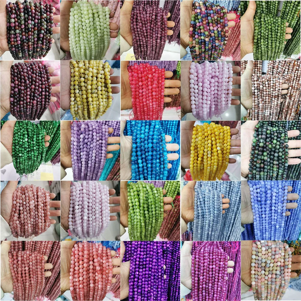 

Бусины из натурального камня, 6/8/10/12 мм