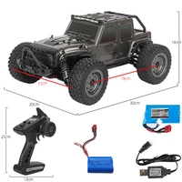 16103 116 2 4ghz 4wd rc car 390 high speed carbon brush strong magnetic motor 5 wire 17g steering gear spring shock car model
