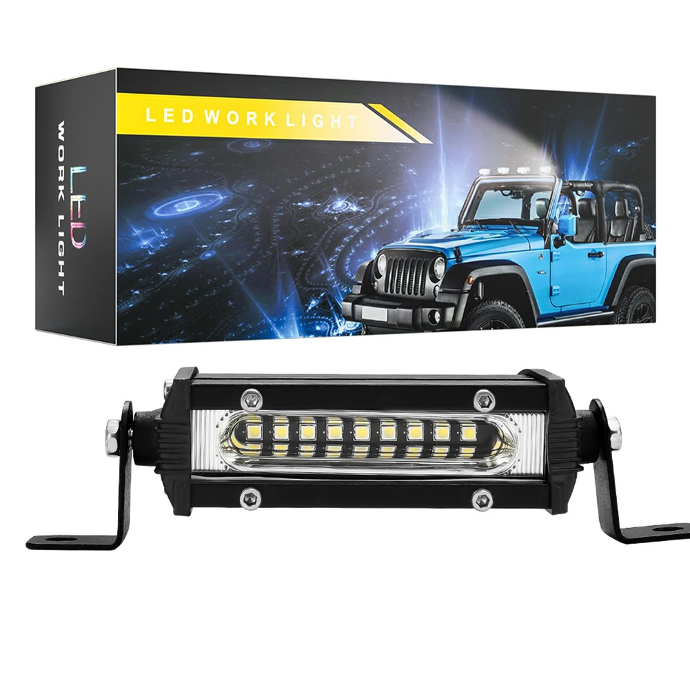 

12V/24V Car LED Work Light Bar 27W Off Road LED Pod Flood Light Headlight Waterproof For Car Truck SUV ATV Marine Auxiliary Lamp