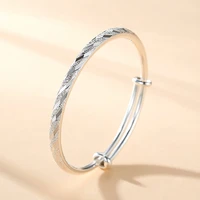 fashion 925 stamp silver color woman cuff bracelet meteor adjustable lucky bangle vintage party jewelry charm gifts