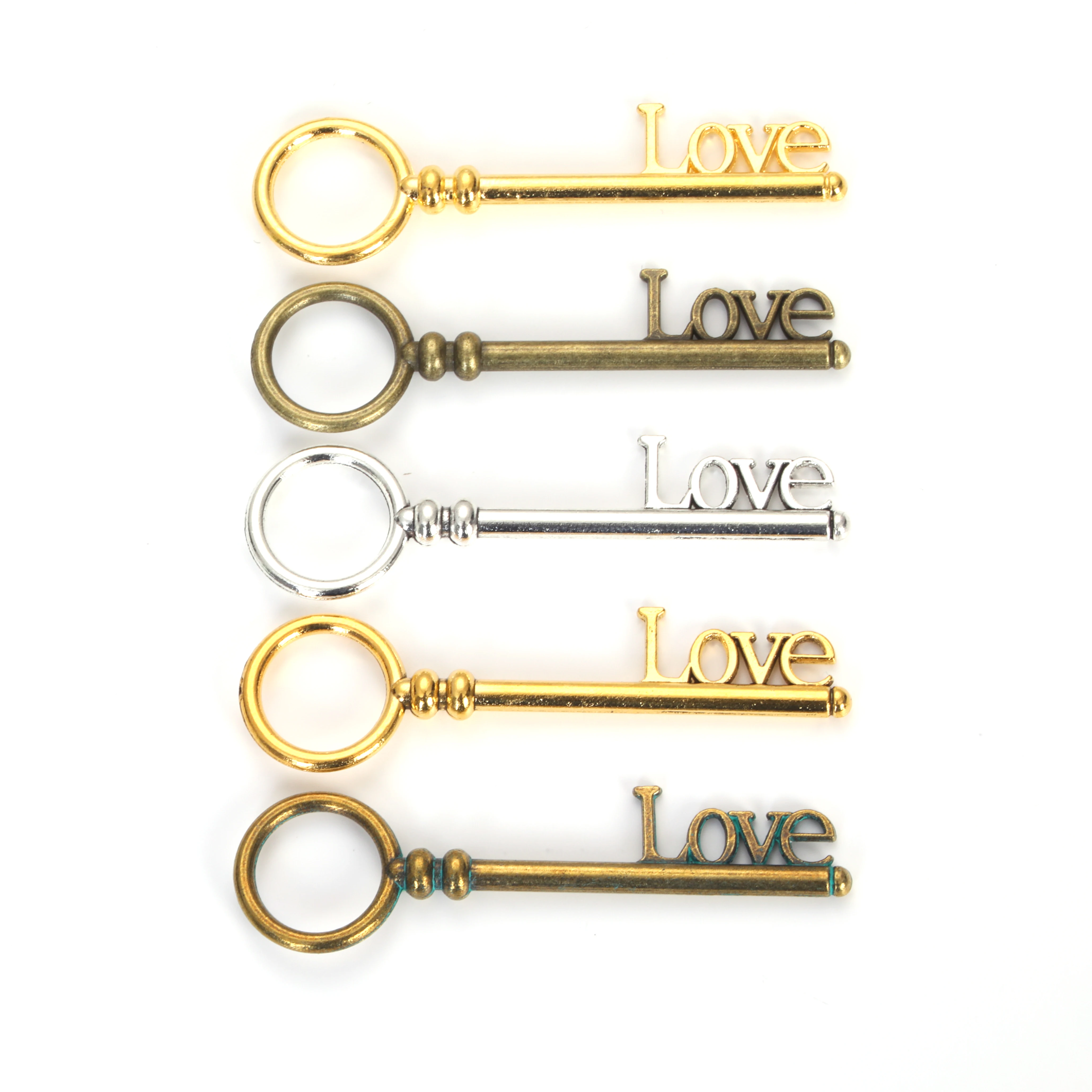 

10 шт., подвески для украшений в стиле ретро, 55x15x4 мм