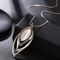 leeker vintage oval pendants and necklaces long chain female necklace accessories fashion jewelry 2022 new arrival 068 lk2