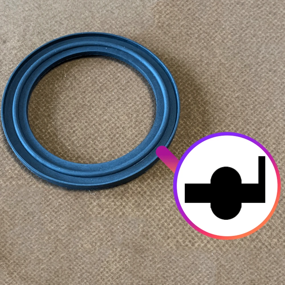 

12.7 19 25 32 38 45 51 -305mm Sanitary EPDM Seal Gasket Strip With Flanging For 1/2" 3/4" 1" 1.5" 2" 2.5" 3" -12" Tri Clamp