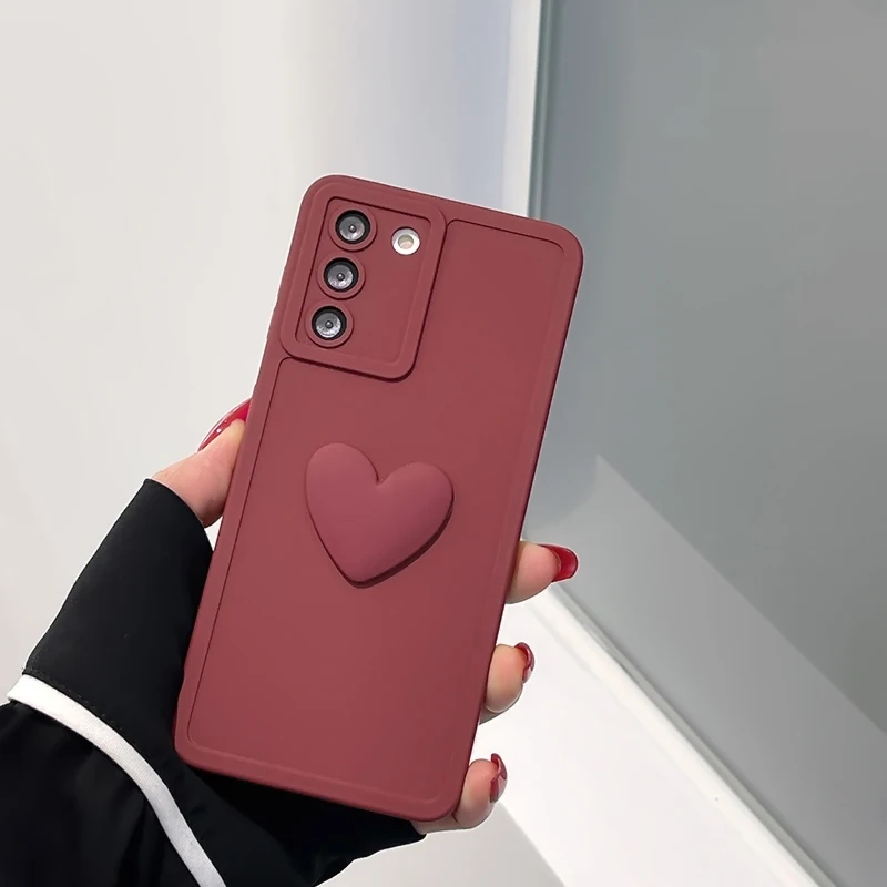

Wine red retro love for Samsung s21urra mobile phone case note20ultra Hanfeng S20 silicone S21 a52 A72 soft case
