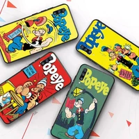 retro cartoon illustration po pe ye spinach phone case for samsung a51 a30s a52 a71 a12 for huawei honor 10i for oppo vivo y11