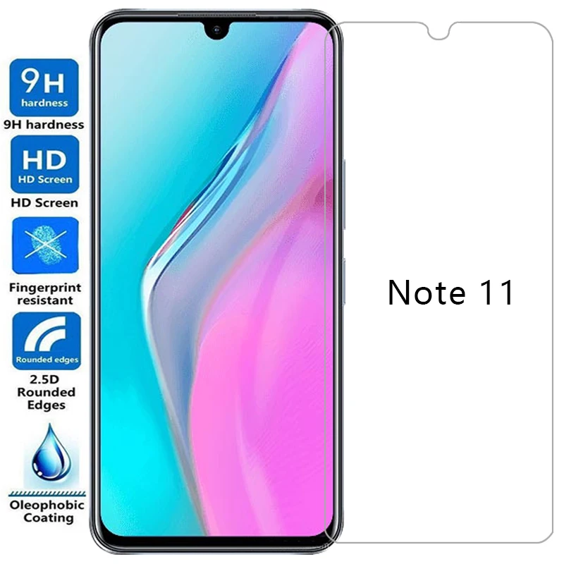 Закаленное стекло для infinix Note 11 чехол телефона Infinity Not задняя крышка сумка 360 ifinix