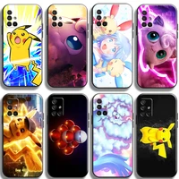 japan anime pok%c3%a9mon phone cases for samsung a11 a21s a31 4g 5g a32 5g unisex funda shockproof back cover original tpu