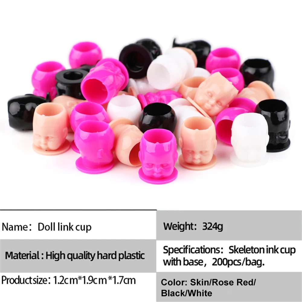 Одноразовые пластиковые чашки для татуировки с чернилами профессиональных