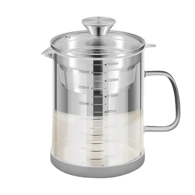 

Stainless Steel Oil Filter Stainless Steel Strainer Filter Pot Portable Filter Oil Pot For Frying Oil Disposal Cooking Oil Fat