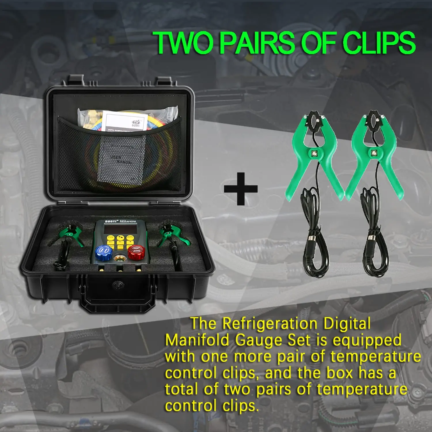 Dy517a Цифровой манометр Hvac Vakuum Verteiler K Xxx мм Манометр Набор температуры Leckage Klimaanlage