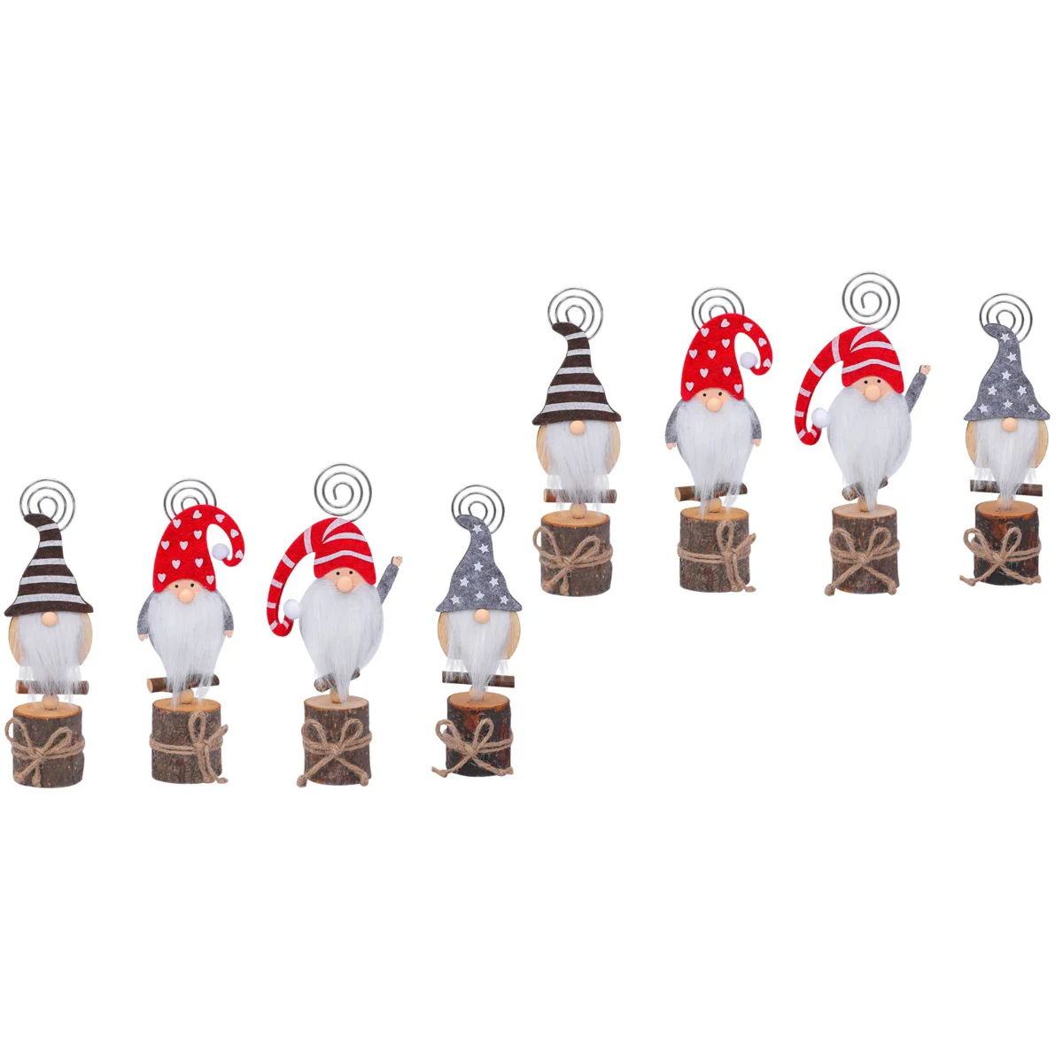 

Holdertable Christmas Holders Clip Place Memo Desktop Number Decoration Stands Gnome Name Decorations Gnomes Nordic Photo Mini