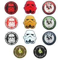 disney star wars imperial army pvc fastener sticker k9 service dog us delta force soft rubber armband 8cm round patch with hook