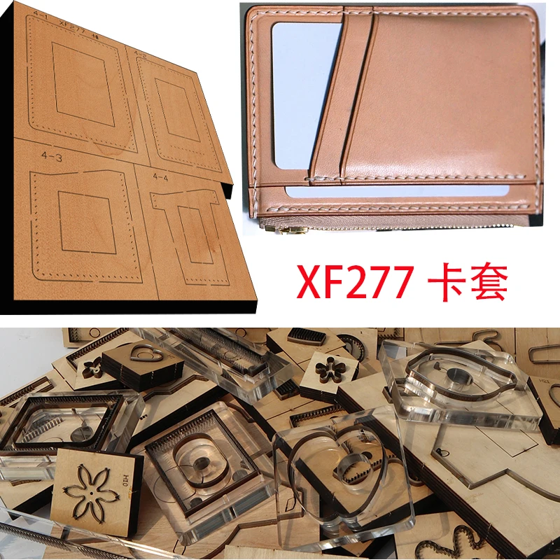 

DIY leather craft coin bag zipper cardholder wallet New Japan Steel Blade Wooden Die Leather Craft Punch Hand Tool Cut