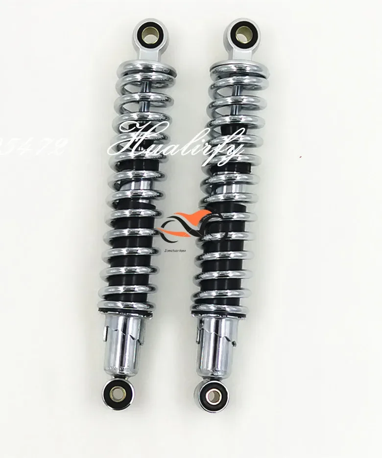 325 мм 8 Пружинные хромированные мотоциклетные задние амортизаторы для Honda CB400 Yamaha