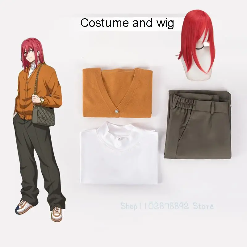 

Anime BLUE LOCK Chigiri Hyoma Cosplay Costume Wig Daily Halloween RolePlay Uniform Men Top Pants Civvies Sweater Second Creation