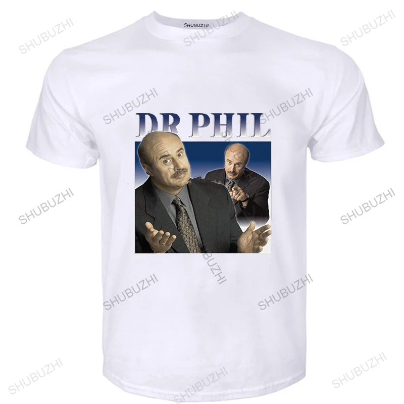 Футболки с рисунком доктор Фила футболки круглым вырезом забавная Удобная